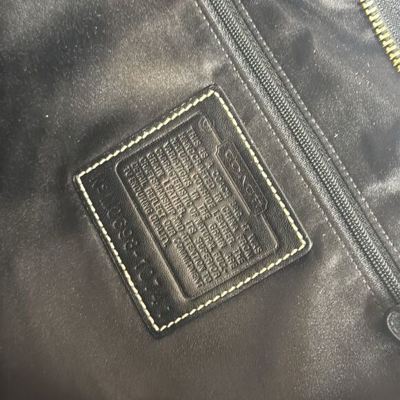 Vtg Coach Ergo Black Leather Hobo Shoulder Bag with turnlock style 10741 - Picture 12 of 13